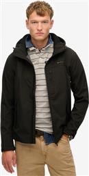 M5012103A-02Α HOODED SOFTSHELL BLACK SUPERDRY