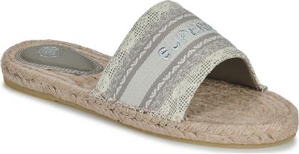 MULES MULES COMPENSEES STYLE ESPADRILLE EN TOILE SUPERDRY