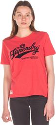 OVIN VINTAGE SCRIPT STYLE COLL TEE W1010793A-6GE ΚΟΡΑΛΙ SUPERDRY