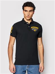 POLO CLASSIC SUPERSTATE M1110008A ΜΑΥΡΟ REGULAR FIT SUPERDRY