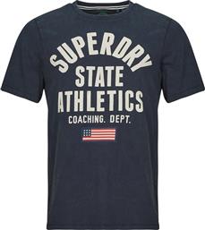 T-SHIRT ΜΕ ΚΟΝΤΑ ΜΑΝΙΚΙΑ ATHLETIC ESSENTIAL SUPERDRY