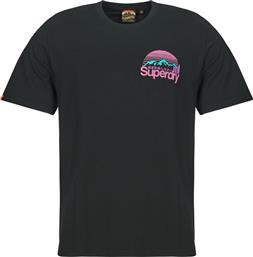 T-SHIRT ΜΕ ΚΟΝΤΑ ΜΑΝΙΚΙΑ CORE LOGO GREAT OUTDOORS CHEST SUPERDRY