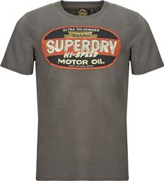 T-SHIRT ΜΕ ΚΟΝΤΑ ΜΑΝΙΚΙΑ GASOLINE SUPERDRY