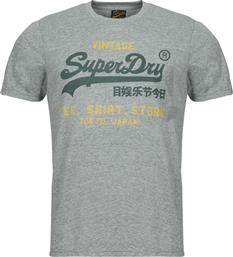 T-SHIRT ΜΕ ΚΟΝΤΑ ΜΑΝΙΚΙΑ VINTAGE LOGO SUPERDRY