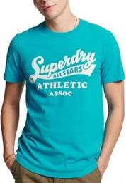 T-SHIRT OVIN VINTAGE HOME RUN M1011469A ΤΥΡΚΟΥΑΖ SUPERDRY