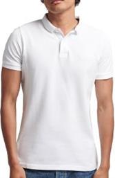 T-SHIRT POLO OVIN CLASSIC PIQUE M1110343A ΛΕΥΚΟ SUPERDRY