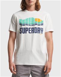 VINTAGE GREAT OUTDOORS TEE ΜΠΛΟΥΖΑ ΑΝΔΡΙΚΟ M1011531A-8ZE OFFWHITE SUPERDRY
