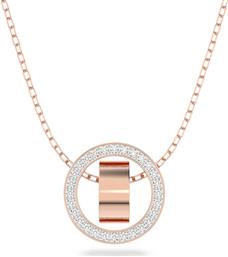 HOLLOW PENDANT CIRCLE, WHITE, ROSE-GOLD TONE PLATED - 5636500 SWAROVSKI