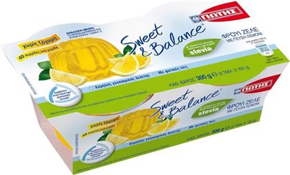 ΦΡΟΥΙ ΖΕΛΕ ΛΕΜΟΝΙ 2X150G SWEET & BALANCE