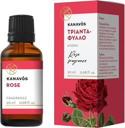 KANAVOS ROSE ESSENTIAL OIL ΑΙΘΕΡΙΟ ΕΛΑΙΟ ΓΙΑ ΦΥΣΙΚΟ ΑΡΩΜΑΤΙΣΜΟ ΤΟΥ ΧΩΡΟΥ, ΚΑΤΑΛΛΗΛΟ ΓΙΑ ΕΙΣΠΝΟΕΣ ΠΟΥ ΠΡΟΣΦΕΡΕΙ ΧΑΛΑΡΩΣΗ & ΕΥΕΞΙΑ 20ML - ΤΡΙΑΝΤΑΦΥΛΛΟ SYNDESMOS GROUP