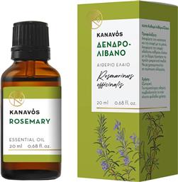 KANAVOS ROSEMARY ESSENTIAL OIL ΑΙΘΕΡΙΟ ΕΛΑΙΟ ΓΙΑ ΦΥΣΙΚΟ ΑΡΩΜΑΤΙΣΜΟ ΤΟΥ ΧΩΡΟΥ, ΚΑΤΑΛΛΗΛΟ ΓΙΑ ΕΙΣΠΝΟΕΣ ΠΟΥ ΠΡΟΣΦΕΡΕΙ ΧΑΛΑΡΩΣΗ & ΕΥΕΞΙΑ 20ML - ΔΕΝΔΡΟΛΙΒΑΝΟ SYNDESMOS GROUP