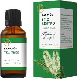 KANAVOS TEA TREE ESSENTIAL OIL ΑΙΘΕΡΙΟ ΕΛΑΙΟ ΓΙΑ ΦΥΣΙΚΟ ΑΡΩΜΑΤΙΣΜΟ ΤΟΥ ΧΩΡΟΥ, ΚΑΤΑΛΛΗΛΟ ΓΙΑ ΕΙΣΠΝΟΕΣ ΠΟΥ ΠΡΟΣΦΕΡΕΙ ΧΑΛΑΡΩΣΗ & ΕΥΕΞΙΑ 20ML - ΤΕΙΟΔΕΝΤΡΟ SYNDESMOS GROUP