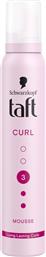 ΑΦΡΟΣ ΜΑΛΛΙΩΝ ΓΙΑ ΜΠΟΥΚΛΕΣ CURL 200ML TAFT