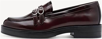 ΓΥΝΑΙΚΕΙΑ LOAFERS ΜΕ ΧΡΥΣΕΣ ΔΙΠΛΕΣ ΑΓΚΡΑΦΕΣ - 1-24348-45 ΜΠΟΡΝΤΟ TAMARIS