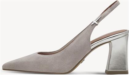 ΓΥΝΑΙΚΕΙΑ SLINGBACKS ΜΟΝΟΧΡΩΜΑ ΜΕ ΧΟΝΤΡΟ ΤΑΚΟΥΝΙ - 1-29633-44 ΓΚΡΙ TAMARIS