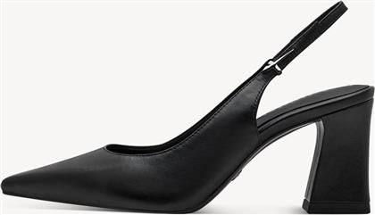 ΓΥΝΑΙΚΕΙΑ SLINGBACKS ΜΟΝΟΧΡΩΜΑ ΜΕ ΧΟΝΤΡΟ ΤΑΚΟΥΝΙ - 1-29633-44 ΜΑΥΡΟ TAMARIS