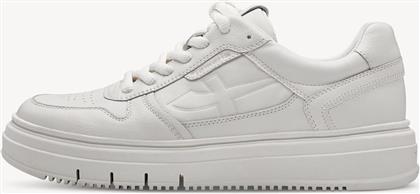 ΓΥΝΑΙΚΕΙΑ SNEAKERS ΜΕ ΑΝΑΓΛΥΦΟ ΜΟΝΟΓΡΑΜΜΑ - 1-23746-43 ΛΕΥΚΟ TAMARIS