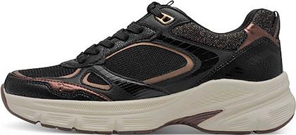 ΓΥΝΑΙΚΕΙΑ SNEAKERS ΜΕ ΑΝΑΤΟΜΙΚΟ ΑΠΟΣΠΩΜΕΝΟ ΠΑΤΟ - 1-23759-45 ΜΑΥΡΟ TAMARIS