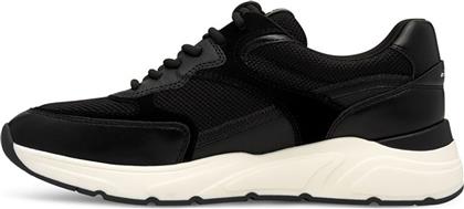 ΓΥΝΑΙΚΕΙΑ SNEAKERS ΜΕ MESH ΣΧΕΔΙΟ ΚΑΙ ΛΟΓΟΤΥΠΟ - 1-23745-43 ΜΑΥΡΟ TAMARIS