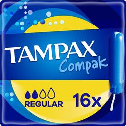 ΤΑΜΠΟΝ COMPAK REGULAR 16 ΤΕΜΑΧΙΑ TAMPAX