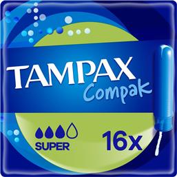 ΤΑΜΠΟΝ COMPAK SUPER 16 ΤΕΜΑΧΙΑ TAMPAX