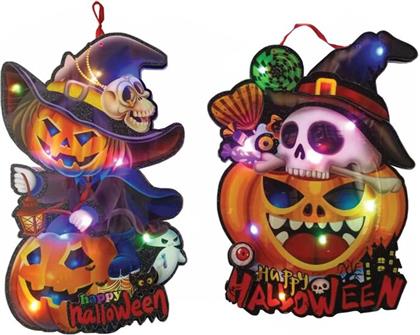 ΤΑΜΠΛΟ HALLOWEEN ΜΕ ΦΩΣ 34X24CM-2 ΣΧΕΔΙΑ-1ΤΜΧ (Α7011)
