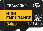 THUSDX64GIV3002 HIGH ENDURANCE 64GB MICRO SDXC U3 V30 TEAM GROUP από το e-SHOP