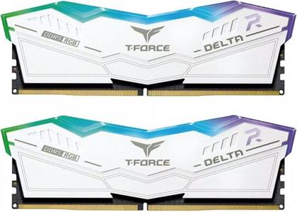 T-FORCE DELTA DDR5 6200 2X16GB C38 RGB WHITE ΚΑΡΤΑ MΝΗΜΗΣ TEAMGROUP