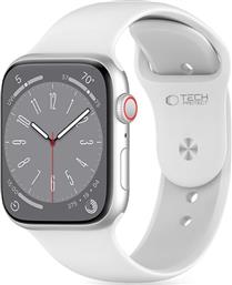 ΛΟΥΡΑΚΙ APPLE WATCH SE/10/9/8/7/6/5/4 (42/41/40MM) - SILICONE ΣΙΛΙΚΟΝΗΣ - WHITE (5906302310111) TECH PROTECT