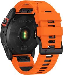 ΛΟΥΡΑΚΙ ICONBAND PRO ΓΙΑ GARMIN FENIX 3/5X/3HR/5X PLUS/6X/6X PRO/7X - ORANGE / BLACK TECH PROTECT