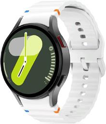 ΛΟΥΡΑΚΙ SILICONE SPORT ΓΙΑ SAMSUNG GALAXY WATCH 47/46/45/44/43/42/40MM - WHITE TECH PROTECT