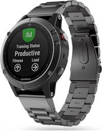 ΛΟΥΡΑΚΙ STAINLESS BRACELET ΓΙΑ GARMIN FENIX 3/3HR/5X/5X PLUS/6X/6X PRO/7X - BLACK TECH PROTECT