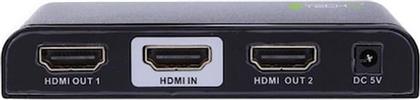 SPLITTER HDMI 2.0 4K UHD 3D 2 WAY TECHLY από το PUBLIC