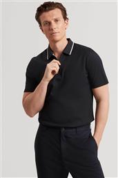 ΑΝΔΡΙΚΗ ΜΠΛΟΥΖΑ ΠΟΛΟ ΜΕ ALL-OVER T TEXTURE ΚΑΙ ΦΕΡΜΟΥΑΡ 1/2 REGULAR FIT ''COPHEN'' - 281708 ΜΠΛΕ ΣΚΟΥΡΟ TED BAKER