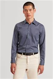 ΑΝΔΡΙΚΟ ΠΟΥΚΑΜΙΣΟ ΜΕ GEOMETRIC CIRCLE PRINT SLIM FIT ''SEF'' - 281321 ΜΠΛΕ ΣΚΟΥΡΟ TED BAKER