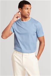 ΑΝΔΡΙΚΟ T-SHIRT ΜΕ ALL-OVER T TEXTURE REGULAR FIT ''HAGEN'' - 281706 ΜΠΛΕ ΑΝΟΙΧΤΟ TED BAKER