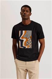 ΑΝΔΡΙΚΟ T-SHIRT ΜΕ GRAPHIC PRINT - 276067 ΜΑΥΡΟ TED BAKER