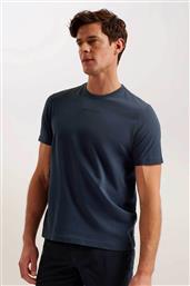 ΑΝΔΡΙΚΟ T-SHIRT ΜΟΝΟΧΡΩΜΟ ''WISKIN'' - 276320 ΜΠΛΕ ΣΚΟΥΡΟ TED BAKER από το NOTOS