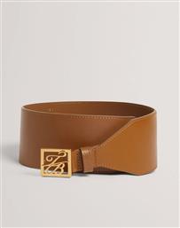 ANIIKAA TB SCRIPT LEATHER WAIST BELT TED BAKER