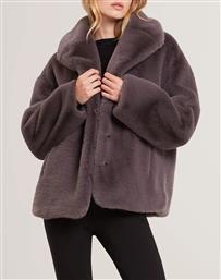 FIELA SHORT FAUX FUR COAT WITH SHAWL COLLAR TED BAKER