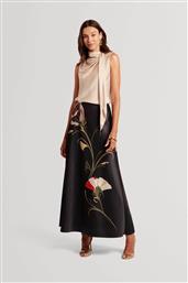 ΓΥΝΑΙΚΕΙΑ MAXI ΦΟΥΣΤΑ ΜΕ FLORAL PRINT ''SALIRA'' - 281181 ΜΑΥΡΟ TED BAKER