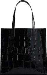 ΓΥΝΑΙΚΕΙΑ ΤΣΑΝΤΑ ΩΜΟΥ CROCCON LARGE ICON 281710 ΜΑΥΡΟ ΚΡΟΚΟ TED BAKER