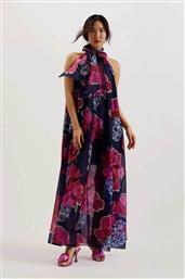 ΓΥΝΑΙΚΕΙΟ MAXI ΦΟΡΕΜΑ ΜΕ FLORAL PRINT - 275608 ΣΚΟΥΡΟ ΜΠΛΕ TED BAKER