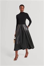 ΓΥΝΑΙΚΕΙΟ MIDI ΦΟΡΕΜΑ ΜΕ FAUX LEATHER ''NOVIVA'' - 281329 ΜΑΥΡΟ TED BAKER