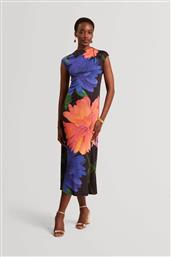 ΓΥΝΑΙΚΕΙΟ MIDI ΦΟΡΕΜΑ ΜΕ FLORAL PRINT ''GINLA'' - 281480 ΜΑΥΡΟ TED BAKER