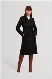 ΓΥΝΑΙΚΕΙΟ MIDI ΠΑΛΤΟ WRAP ΜΕ ΖΩΝΗ ''ROSE'' - 282071 ΜΑΥΡΟ TED BAKER