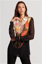 ΓΥΝΑΙΚΕΙΟ ΠΟΥΚΑΜΙΣΟ ΜΕ FLORAL PRINT ''NEKEATA'' - 281774 ΜΑΥΡΟ TED BAKER