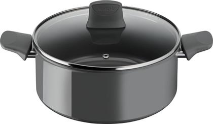ΚΑΤΣΑΡΟΛΑ ΒΑΘΙΑ C42646 24 CM ΜΑΥΡΟ TEFAL