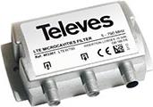 403301 LTE MICROCAVITIES FILTER 4G F-CONNECTORS 5-790MHZ (CH 21-60) TELEVES