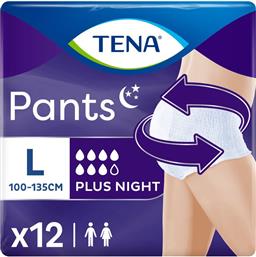 ΠΑΝΕΣ ΑΚΡΑΤΕΙΑΣ PLUS NIGHT PANTS LARGE 12 ΤΕΜΑΧΙΑ TENA